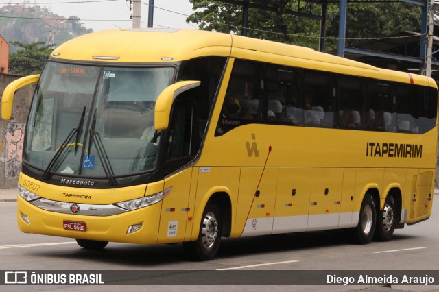 Viação Itapemirim 60807 na cidade de Rio de Janeiro, Rio de Janeiro, Brasil, por Diego Almeida Araujo. Número da foto: #7674777.