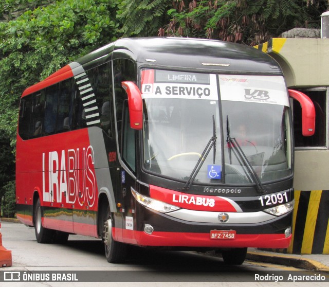 Lirabus 12091 na cidade de São Paulo, São Paulo, Brasil, por Rodrigo  Aparecido. ID da foto: 7675162.