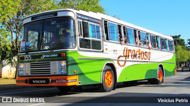 Viação Graciosa 155 na cidade de Curitiba, Paraná, Brasil, por Vinicius Petris. ID da foto: 7673278.