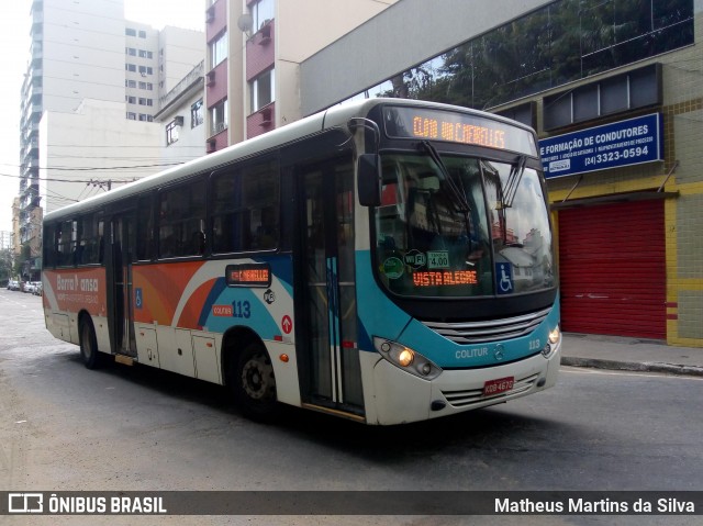 Colitur Transportes Rodoviários 113 na cidade de Barra Mansa, Rio de Janeiro, Brasil, por Matheus Martins da Silva. ID da foto: 7676727.