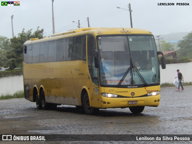 Viação Itapemirim 5701 na cidade de Caruaru, Pernambuco, Brasil, por Lenilson da Silva Pessoa. Número da foto: #7675166.