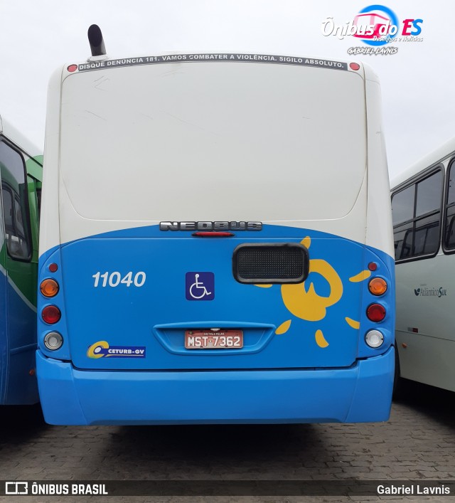 Metropolitana Transportes e Serviços 11040 na cidade de Vila Velha, Espírito Santo, Brasil, por Gabriel Lavnis. ID da foto: 7672056.