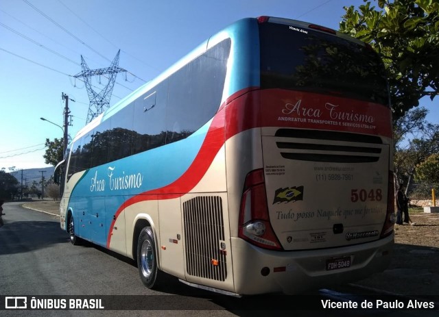 Arca Turismo 5048 na cidade de São João Batista do Glória, Minas Gerais, Brasil, por Vicente de Paulo Alves. ID da foto: 7674373.