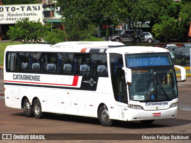 Auto Viação Catarinense 2515 na cidade de Foz do Iguaçu, Paraná, Brasil, por Otavio Felipe Balbinot. ID da foto: 7674961.