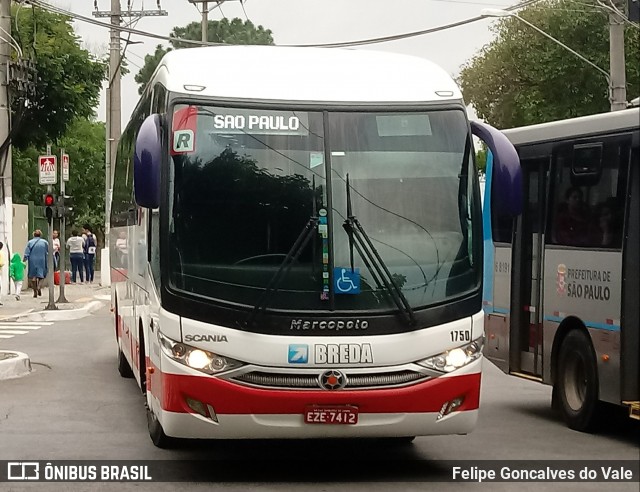Breda Transportes e Serviços 1750 na cidade de São Paulo, São Paulo, Brasil, por Felipe Goncalves do Vale. Número da foto: #7672587.