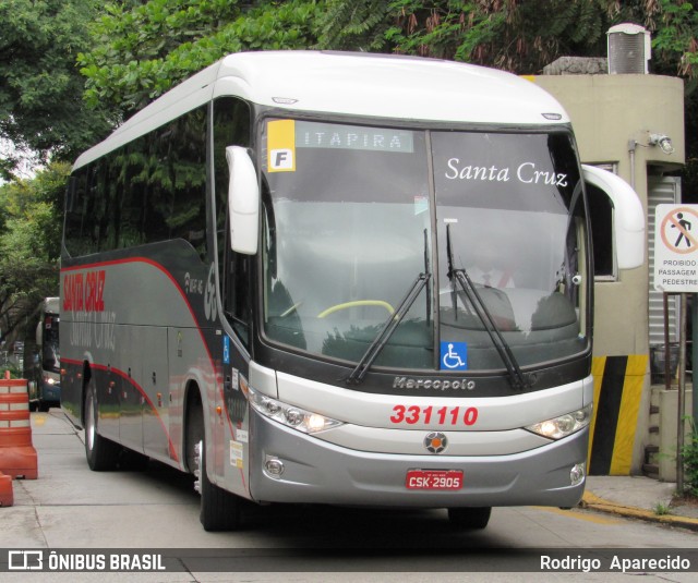 Viação Santa Cruz 331110 na cidade de São Paulo, São Paulo, Brasil, por Rodrigo  Aparecido. ID da foto: 7672221.