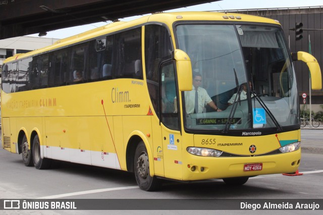 Viação Itapemirim 8655 na cidade de Rio de Janeiro, Rio de Janeiro, Brasil, por Diego Almeida Araujo. ID da foto: 7674728.