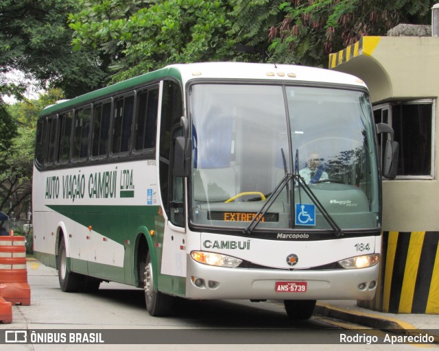 Auto Viação Cambuí 184 na cidade de São Paulo, São Paulo, Brasil, por Rodrigo  Aparecido. ID da foto: 7672216.