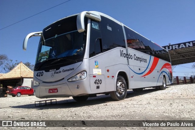 Viação Campinas 420 na cidade de Alpinópolis, Minas Gerais, Brasil, por Vicente de Paulo Alves. ID da foto: 7674123.