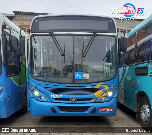 Metropolitana Transportes e Serviços 11061 na cidade de Vila Velha, Espírito Santo, Brasil, por Gabriel Lavnis. ID da foto: 7672063.