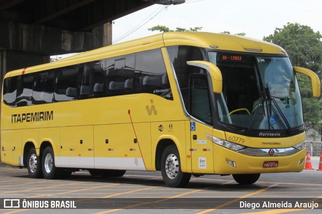 Viação Itapemirim 60779 na cidade de Rio de Janeiro, Rio de Janeiro, Brasil, por Diego Almeida Araujo. Número da foto: #7674754.