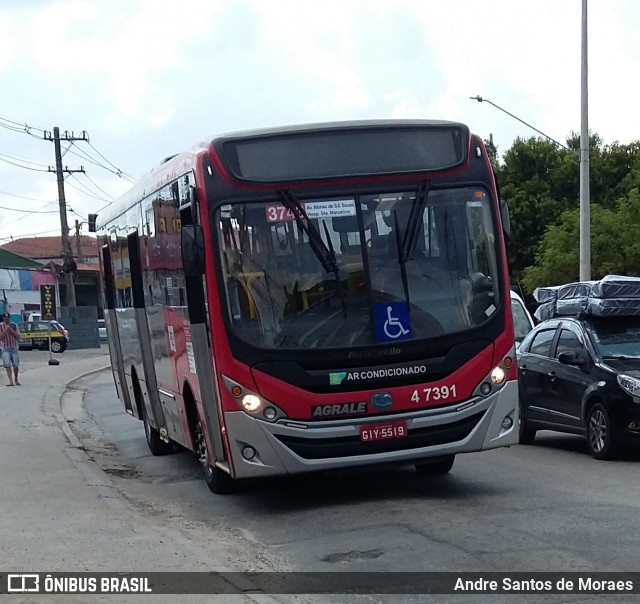 Pêssego Transportes 4 7391 na cidade de São Paulo, São Paulo, Brasil, por Andre Santos de Moraes. ID da foto: 7674773.