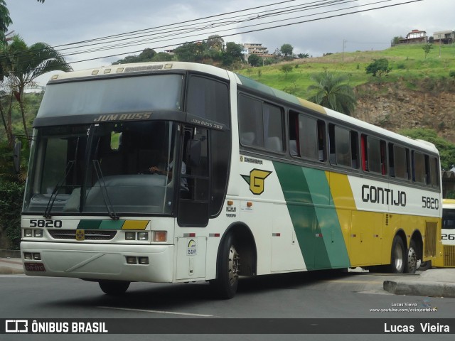 Empresa Gontijo de Transportes 5820 na cidade de Belo Horizonte, Minas Gerais, Brasil, por Lucas Vieira. ID da foto: 7676358.