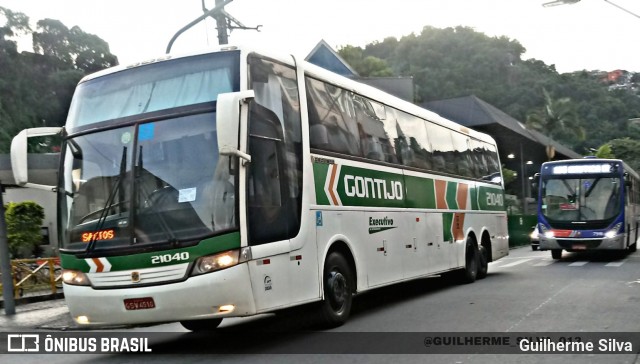 Empresa Gontijo de Transportes 21040 na cidade de Santos, São Paulo, Brasil, por Guilherme Silva. ID da foto: 7676536.