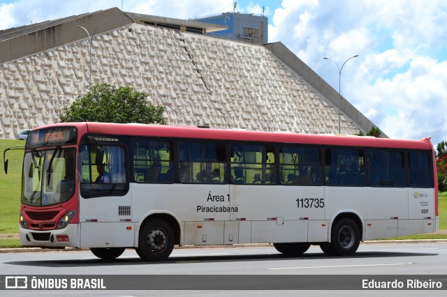 Viação Piracicabana Distrito Federal 113735 na cidade de Brasília, Distrito Federal, Brasil, por Eduardo Ribeiro. Número da foto: #7676350.