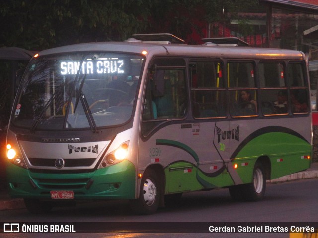 Turin Transportes 3280 na cidade de Ouro Preto, Minas Gerais, Brasil, por Gerdan Gabriel Bretas Corrêa. ID da foto: 7673331.