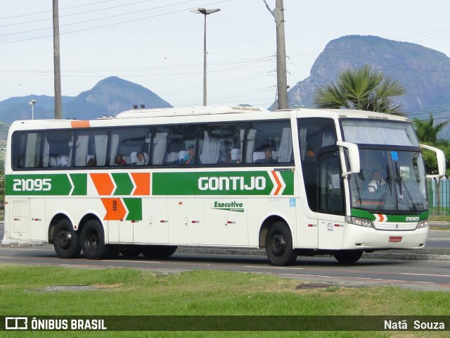 Empresa Gontijo de Transportes 21095 na cidade de Vitória, Espírito Santo, Brasil, por Natã  Souza. ID da foto: 7675519.