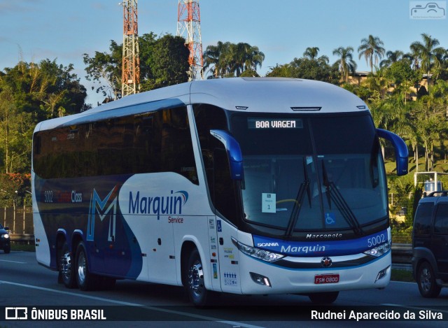 Marquin Service Transportes e Turismo 5002 na cidade de Santa Isabel, São Paulo, Brasil, por Rudnei Aparecido da Silva. ID da foto: 7672774.