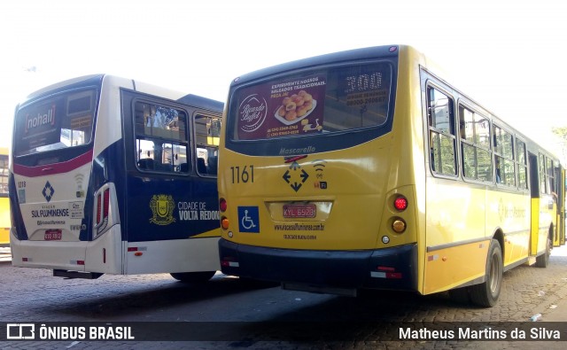 Viação Sul Fluminense 1161 na cidade de Volta Redonda, Rio de Janeiro, Brasil, por Matheus Martins da Silva. Número da foto: #7676701.