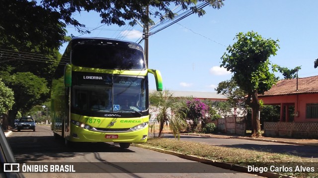 Viação Garcia 7879 na cidade de Colorado, Paraná, Brasil, por Diego Carlos Alves. ID da foto: 7752179.