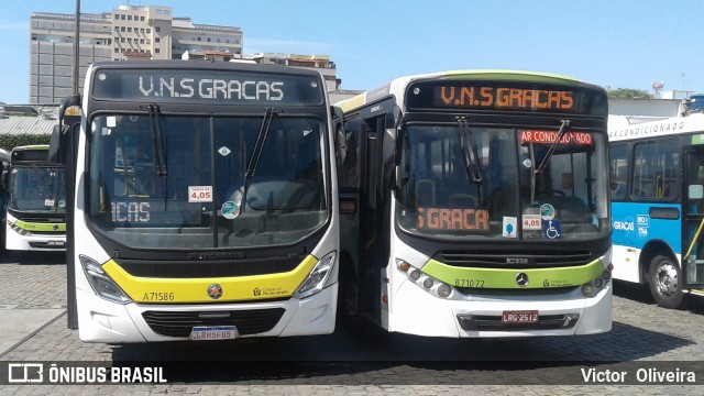 Viação Nossa Senhora das Graças A71586 na cidade de Rio de Janeiro, Rio de Janeiro, Brasil, por Victor  Oliveira. Número da foto: #7750238.