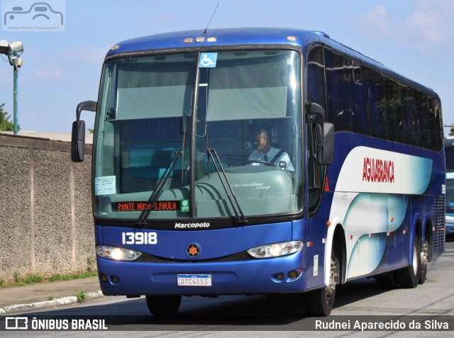 Viação Águia Branca 13918 na cidade de São Paulo, São Paulo, Brasil, por Rudnei Aparecido da Silva. ID da foto: 7752641.