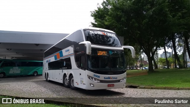 VUSC - Viação União Santa Cruz 3500 na cidade de Joinville, Santa Catarina, Brasil, por Paulinho Sartor. ID da foto: 7752630.