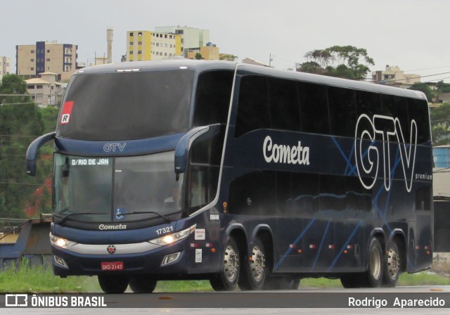 Viação Cometa 17321 na cidade de Conselheiro Lafaiete, Minas Gerais, Brasil, por Rodrigo  Aparecido. ID da foto: 7752475.