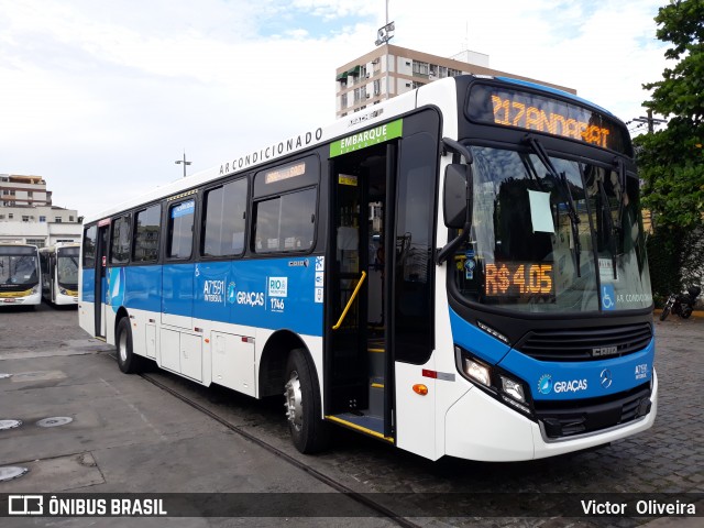 Viação Nossa Senhora das Graças A71591 na cidade de Rio de Janeiro, Rio de Janeiro, Brasil, por Victor  Oliveira. Número da foto: #7750190.