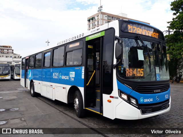 Viação Nossa Senhora das Graças A71591 na cidade de Rio de Janeiro, Rio de Janeiro, Brasil, por Victor  Oliveira. ID da foto: 7750190.