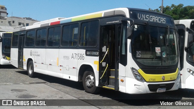 Viação Nossa Senhora das Graças A71586 na cidade de Rio de Janeiro, Rio de Janeiro, Brasil, por Victor  Oliveira. ID da foto: 7750232.