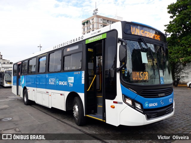 Viação Nossa Senhora das Graças A71591 na cidade de Rio de Janeiro, Rio de Janeiro, Brasil, por Victor  Oliveira. Número da foto: #7750195.