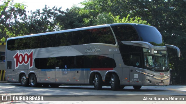 Auto Viação 1001 RJ 108.1134 na cidade de São Paulo, São Paulo, Brasil, por Alex Ramos Ribeiro. Número da foto: #7756956.