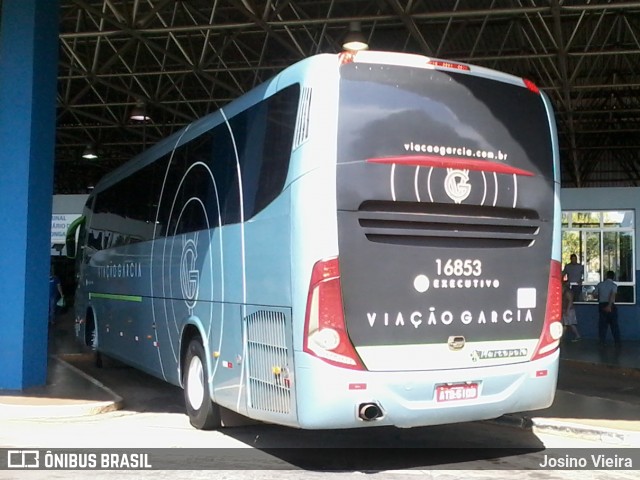 Viação Garcia 16853 na cidade de Arapongas, Paraná, Brasil, por Josino Vieira. Número da foto: #7753708.