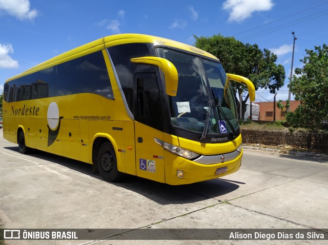 Viação Nordeste 1710 na cidade de Natal, Rio Grande do Norte, Brasil, por Alison Diego Dias da Silva. Número da foto: #7756761.