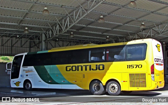 Empresa Gontijo de Transportes 11570 na cidade de João Monlevade, Minas Gerais, Brasil, por Douglas Yuri. Número da foto: #7755831.