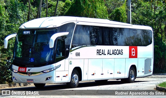 Real Alagoas de Viação 698 na cidade de Recife, Pernambuco, Brasil, por Rudnei Aparecido da Silva. ID da foto: 7754561.