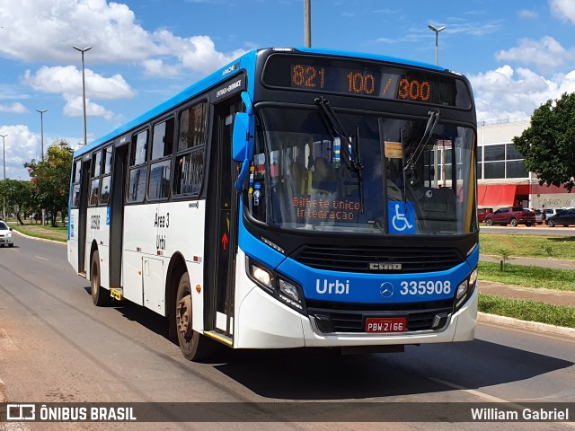 Urbi Mobilidade Urbana 335908 na cidade de Samambaia, Distrito Federal, Brasil, por William Gabriel. ID da foto: 7754685.