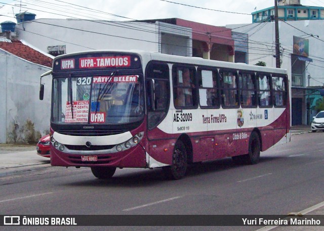 Transurb AE-32009 na cidade de Belém, Pará, Brasil, por Yuri Ferreira Marinho. Número da foto: #7753396.