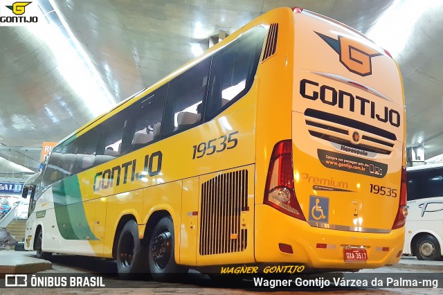 Empresa Gontijo de Transportes 19535 na cidade de Uberlândia, Minas Gerais, Brasil, por Wagner Gontijo Várzea da Palma-mg. Número da foto: #7754037.