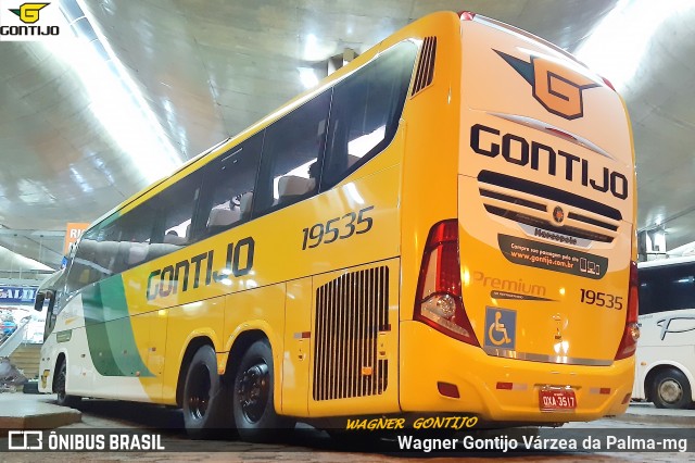 Empresa Gontijo de Transportes 19535 na cidade de Uberlândia, Minas Gerais, Brasil, por Wagner Gontijo Várzea da Palma-mg. ID da foto: 7754037.