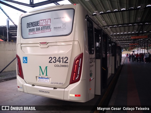 Viação Colombo 23412 na cidade de Curitiba, Paraná, Brasil, por Mayron Cesar  Colaço Teixeira. Número da foto: #7753411.