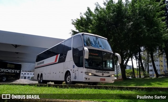 Auto Viação Catarinense 3101 na cidade de Joinville, Santa Catarina, Brasil, por Paulinho Sartor. ID da foto: 7756759.