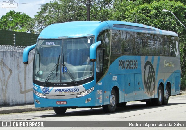 Auto Viação Progresso 6096 na cidade de Recife, Pernambuco, Brasil, por Rudnei Aparecido da Silva. Número da foto: #7757080.