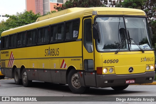 Viação Itapemirim 40509 na cidade de São Paulo, São Paulo, Brasil, por Diego Almeida Araujo. ID da foto: 7756858.