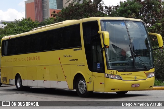 Viação Itapemirim 45813 na cidade de São Paulo, São Paulo, Brasil, por Diego Almeida Araujo. ID da foto: 7756850.