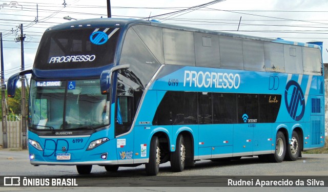Auto Viação Progresso 6199 na cidade de Recife, Pernambuco, Brasil, por Rudnei Aparecido da Silva. Número da foto: #7754616.