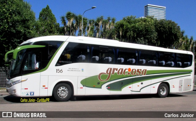 Viação Graciosa 156 na cidade de Curitiba, Paraná, Brasil, por Carlos Júnior. ID da foto: 7754551.