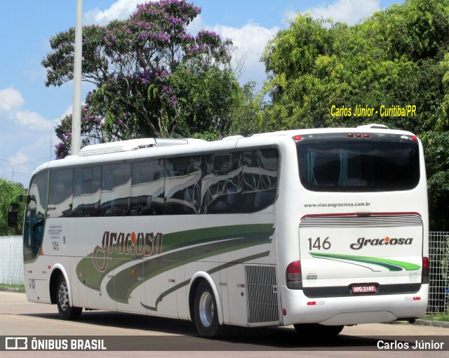 Viação Graciosa 146 na cidade de Curitiba, Paraná, Brasil, por Carlos Júnior. ID da foto: 7755447.