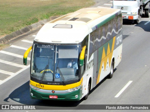 Viação Motta 31743 na cidade de São Roque, São Paulo, Brasil, por Flavio Alberto Fernandes. ID da foto: 7754040.